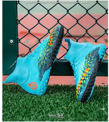 Men Professional Football Shoes Society Cleats Soccer Shoes Original Indoor Football Field Boots Grass Training TF/FG Sneaker