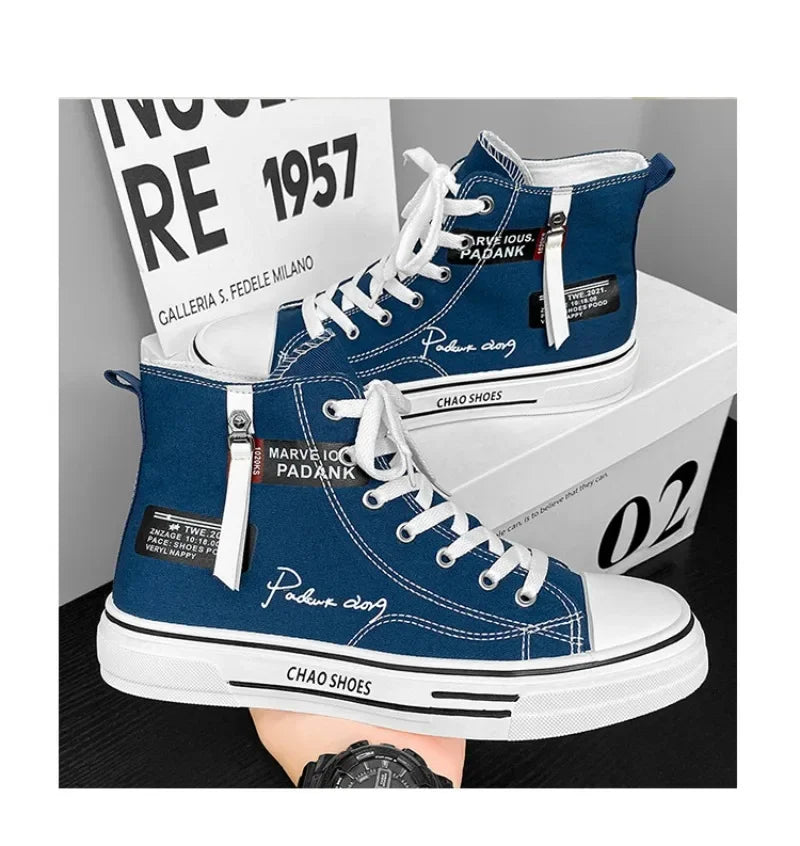 2026 Nouvelles chaussures de mode pour hommes, chaussures montantes en toile, baskets de créateur classiques, chaussures basses de tennis, chaussures décontractées d'été respirantes, Zapatos