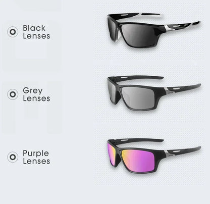 Kapvoe Polarisierte Angel-Sonnenbrille Radfahren Herren Damen UV400 Fahrradbrille Sportbrille Fahrradbrille MTB-Fahrradbrille