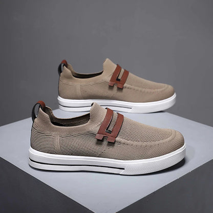 New Men's Sports Shoes Mesh Breathable Casual Outdoor EVA Soft-Soled Walking Shoes Lightweight Comfortable