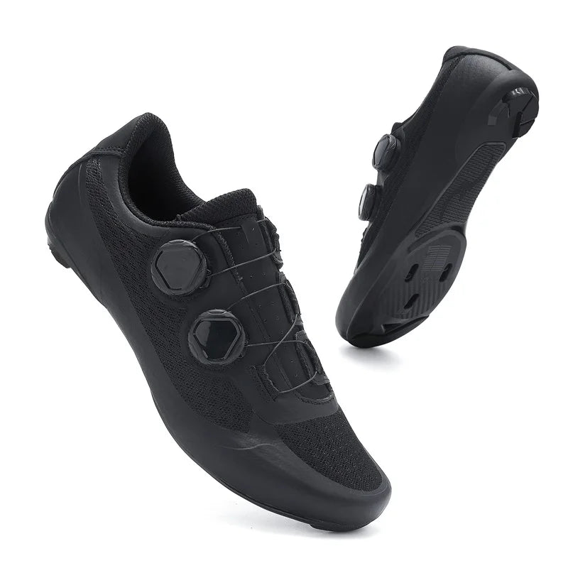 Speed Cycling Sneaker Herre-cykelsko til landevejscykling med klamper SPD-sko Cykelsko til flade pedaler Herre-cykelsko til udendørs brug Hvid
