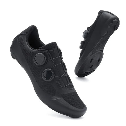 Speed Cycling Sneaker Herre-cykelsko til landevejscykling med klamper SPD-sko Cykelsko til flade pedaler Herre-cykelsko til udendørs brug Hvid
