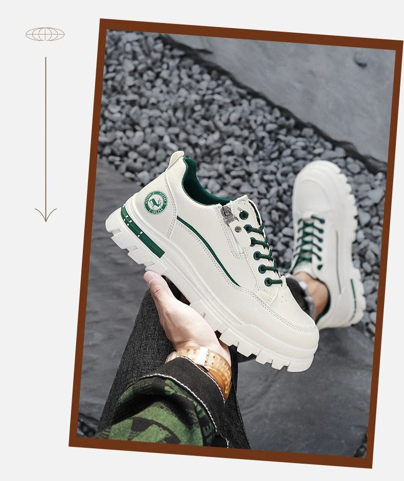 Chaussures de sport décontractées pour homme, pour la randonnée et les activités de plein air, tendance, mode urbaine, confortables, à semelle épaisse