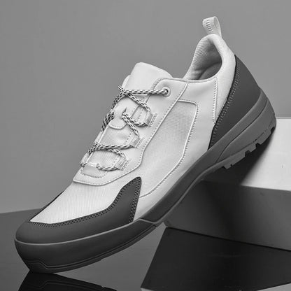 Leisure Walk Men Casual Shoes Fashion Genuine Leather Sneakers Outdoor Male Sports Shoes Non-Slip Walking Shoes Trekking Footwear