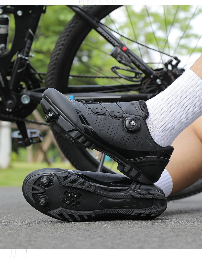 Buty rowerowe unisex Speed – buty wyczynowe SPD do rowerów szosowych z blokadą, oddychające buty MTB do jazdy górskiej i terenowej