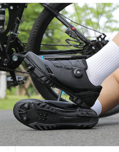Buty rowerowe unisex Speed – buty wyczynowe SPD do rowerów szosowych z blokadą, oddychające buty MTB do jazdy górskiej i terenowej