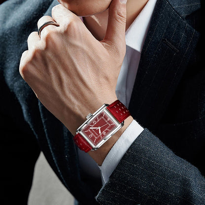 New Specht & Söhne Fashion Couple Watches VH31 Quartz Watches Casual Retro Clocks Sapphire Crystal Leather Strap Wristwatch