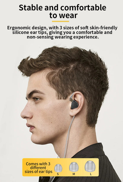 KZ ZS10 PRO X HiFi Hybrid Driver Earphones Metal In-Ear Monitor Headphones with Bass, Detachable Cable, Noise Isolation, and Microphone