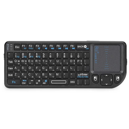 Original Rii X1 2.4GHz Mini-Wireless-Tastatur Englisch/RU/ES/FR mit Touchpad für Android TV Box/PC/Laptop