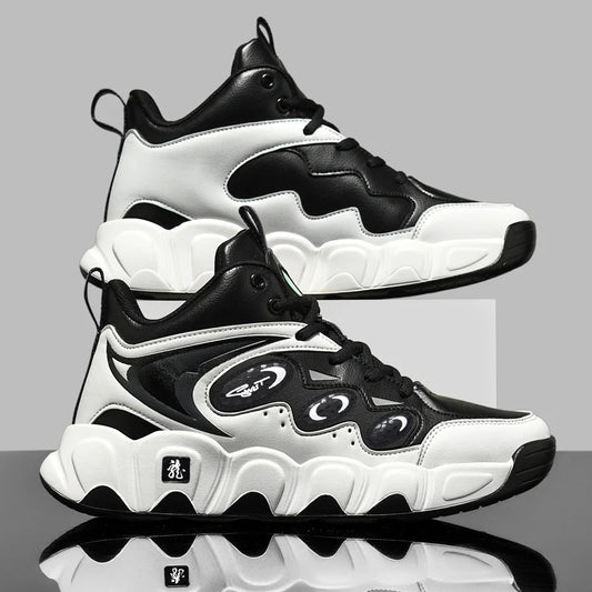 Chaussures de basket-ball pour hommes, respirantes, amortissantes, antidérapantes, résistantes à l'usure, chaussures de course, chaussures de sport pour l'entraînement en salle de sport, baskets athlétiques pour hommes