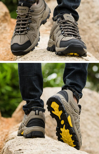 BONA New Arrival Classics Style Men Hiking Shoes Lace Up Men Sport Shoes Outdoor Jogging Trekking Sneakers