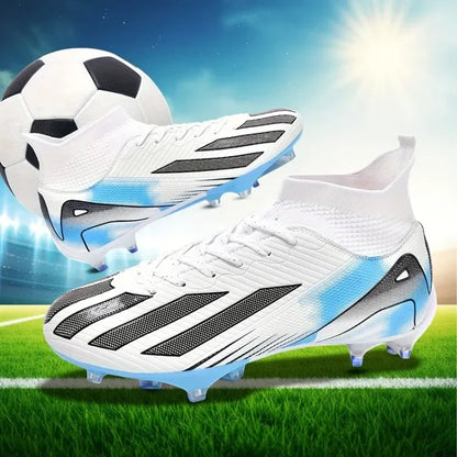 New Men's Football Boots Adult's Soccer Field Shoes Teenager's Sports Cleats Outdoor Grass Training Boots High Quality Sneakers