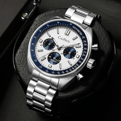 CADISEN Nové pánske hodinky Kremeňové business hodinky Japonsko VD53 Pánske hodinky Luxusné hodinky Pánske chronografové hodinky pre mužov