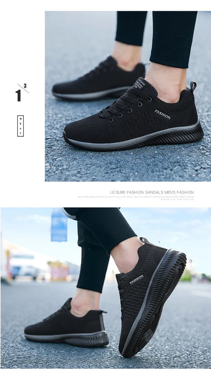 Men Running Walking Knit Shoe Casual Sneakers Breathable Sports Running Athletic Gym Lightweight Outdoor Women Shoes Size38-47