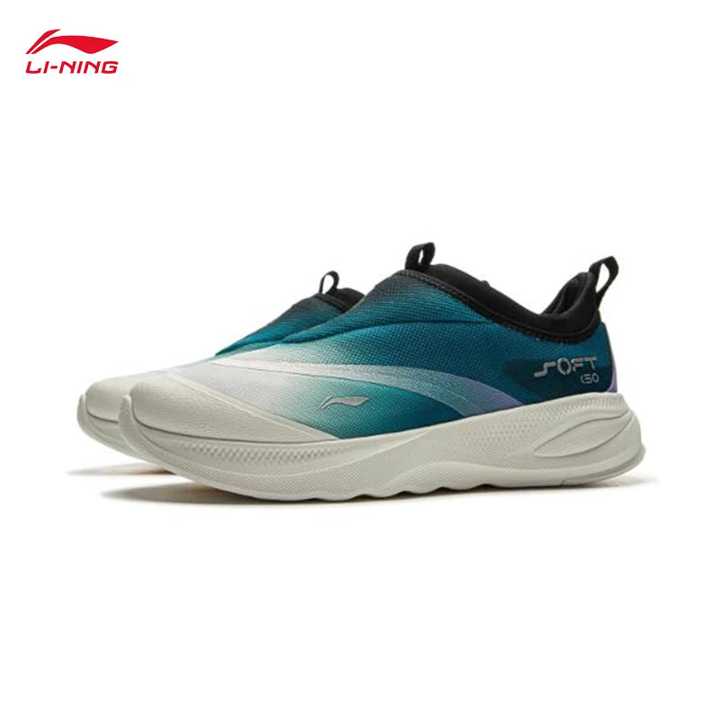 LI-NING SOFT GO 2 gåsko til mænd – slip-on, blød tyk hæl, komfortable og slidstærke, sporty hverdagssko AGLV005