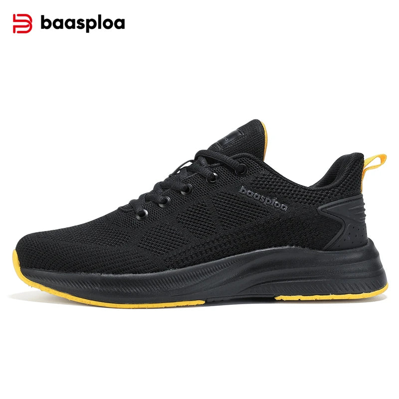 Ténis de corrida para homem da marca Baasploa: ténis casuais de malha, de designer, leves, com atacadores, novos, para desporto ao ar livre e ténis de ténis