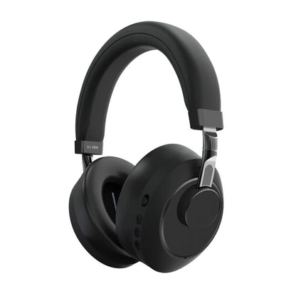 Casque ANC Bluetooth, écouteurs sans fil supra-auriculaires, casque à réduction de bruit pliable, casque stéréo avec micro, son HiFi