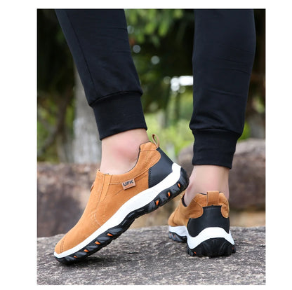 Sapatos desportivos casuais para homem, para caminhadas ao ar livre, acampamento, corrida leve e jogging, mocassins antiderrapantes, sapatos de caminhada, tamanhos grandes 38-50