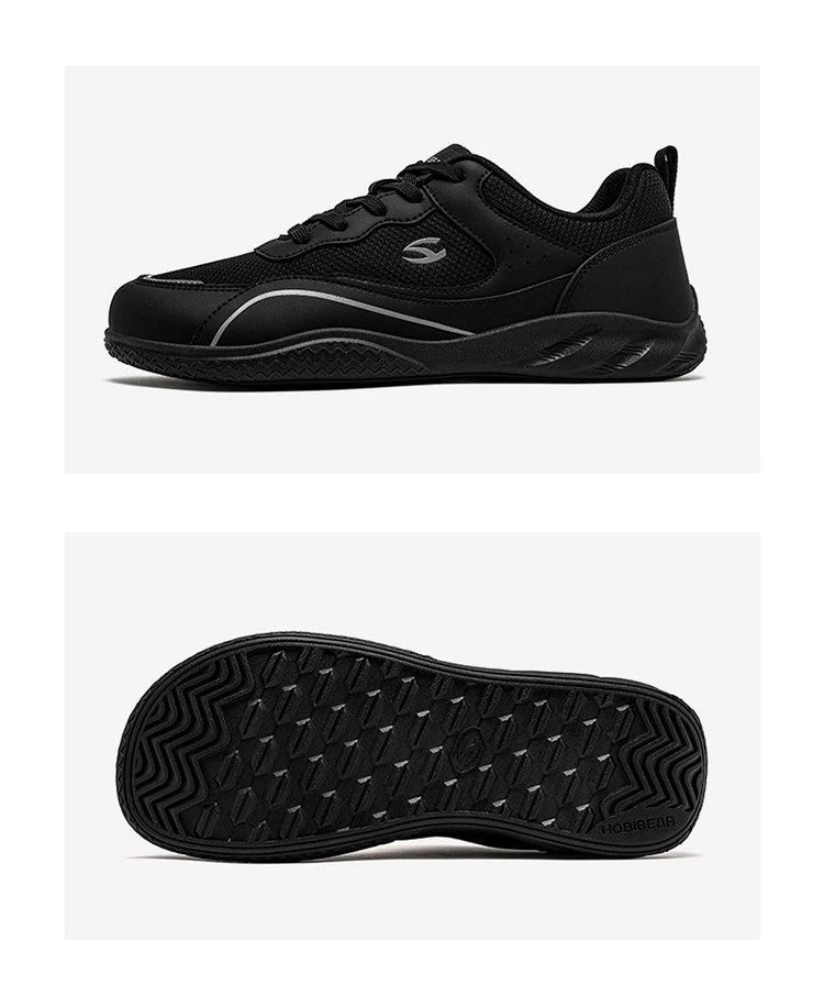 HOBIBEAR Men Wide Toe Shoes Barefoot Walking Sneakers Outdoor Travel Lace Up Running Shoes for Unisex