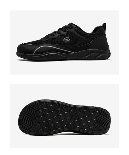 HOBIBEAR Men Wide Toe Shoes Barefoot Walking Sneakers Outdoor Travel Lace Up Running Shoes for Unisex