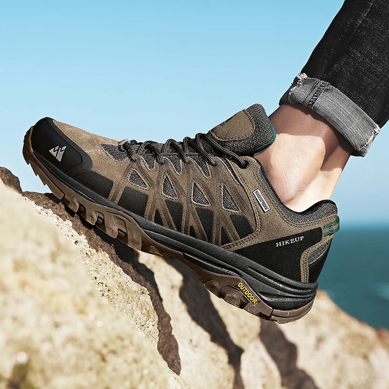 HIKEUP Módní outdoorová obuv Pánské sportovní a volnočasové boty na turistiku a horské výlety Kempingové tenisky pro muže Protiskluzové Odolné proti opotřebení