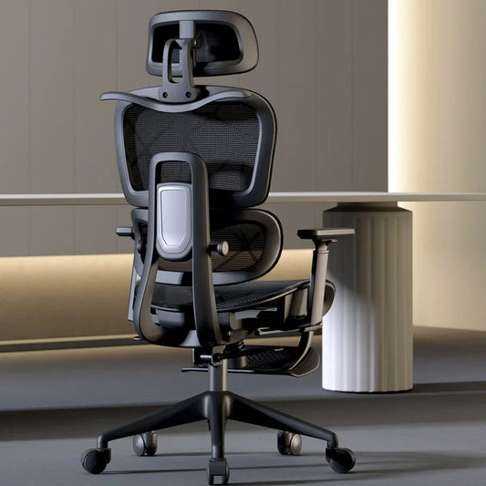 Breathable Ergonomic Office Computer Chair Reclining Gaming Chair  Comfort Lumbar Support  Long Sitting Adjustable Swivel Design