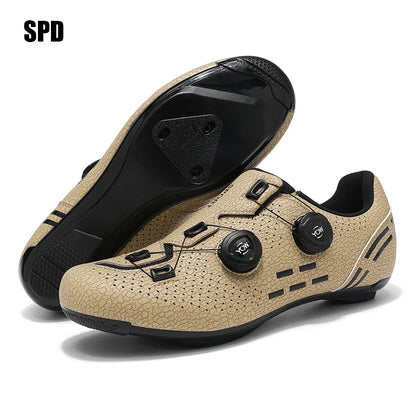 Sapatos de ciclismo para homem: sapatos profissionais de BTT e SPD; sapatos de corrida de montanha; sapatos de ciclismo de estrada SPD para mulher