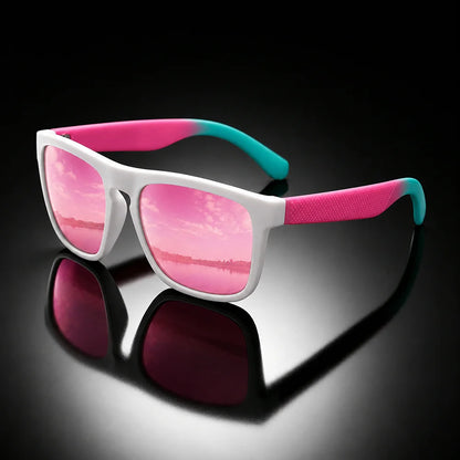 Polarized Sunglasses Men WomenMatte Frame UV400 Protection RetroVintage Square Sun Glasses Driving Fishing Outdoor Sports Unisex