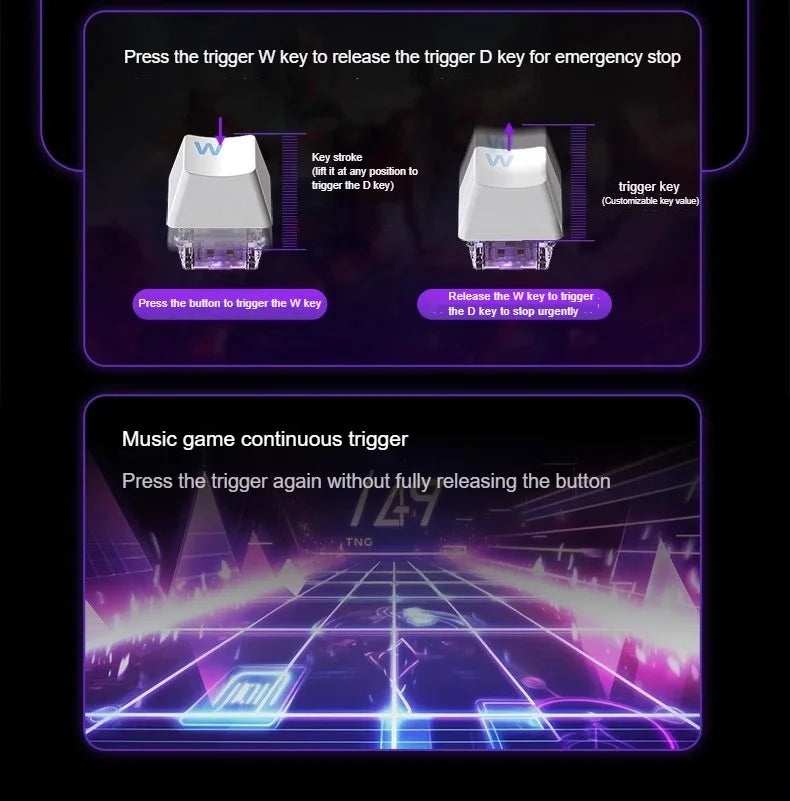 AULA WIN60 HE Magnetic  Keyboard Wired Trigger 8K Return Esports Gamer Customize RGB Mechanical Gaming Keyboard