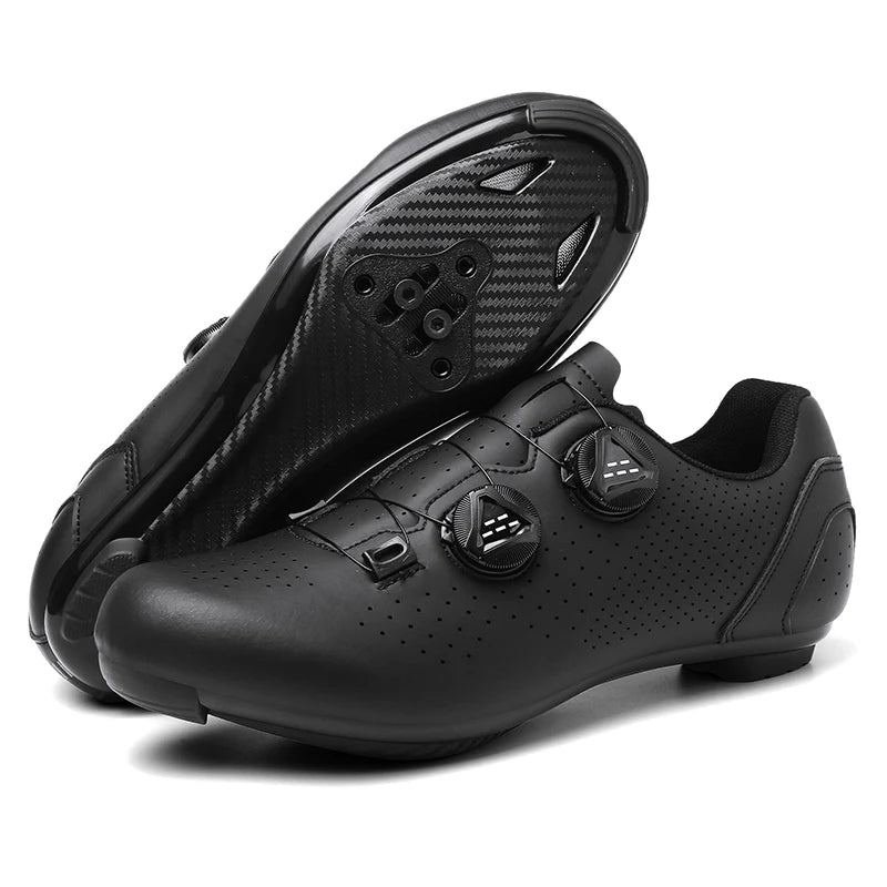 Buty rowerowe MTB dla mężczyzn, sportowe buty do jazdy po bezdrożach i szosie, płaskie buty do szybkiej jazdy na rowerze, obuwie do rowerów górskich z blokami SPD