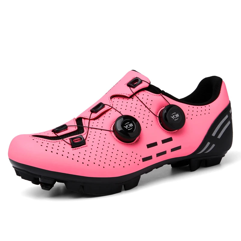 Scarpe da ciclismo di alta qualità da uomo SPD autobloccanti per bici da corsa, scarpe sportive da donna MTB da montagna antiscivolo 36-47