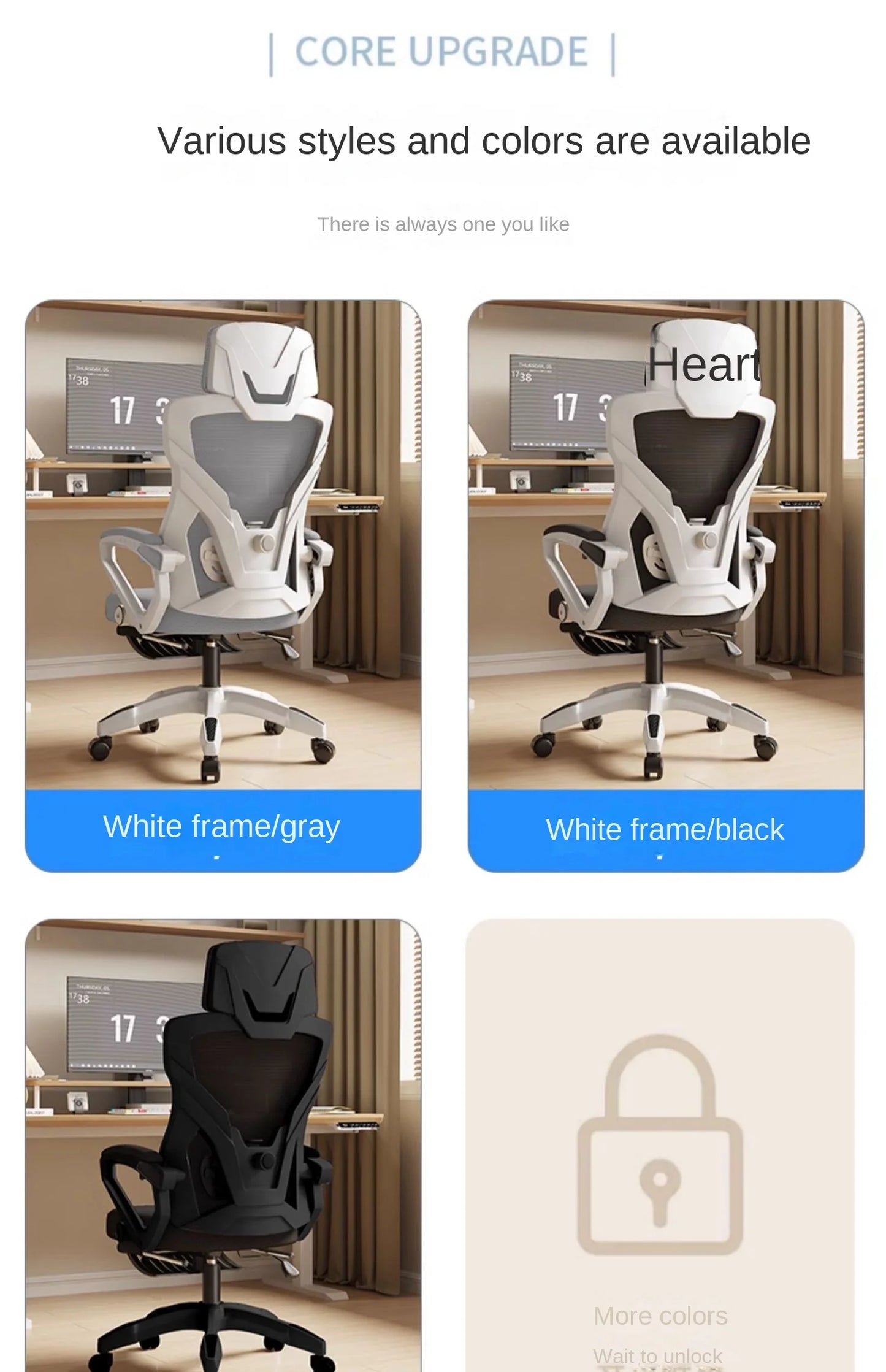 Ergonomischer Relaxsessel, bequemer Bürostuhl, Computerstuhl für zu Hause, Studentenwohnheim, Gaming-Stuhl mit Fußstütze