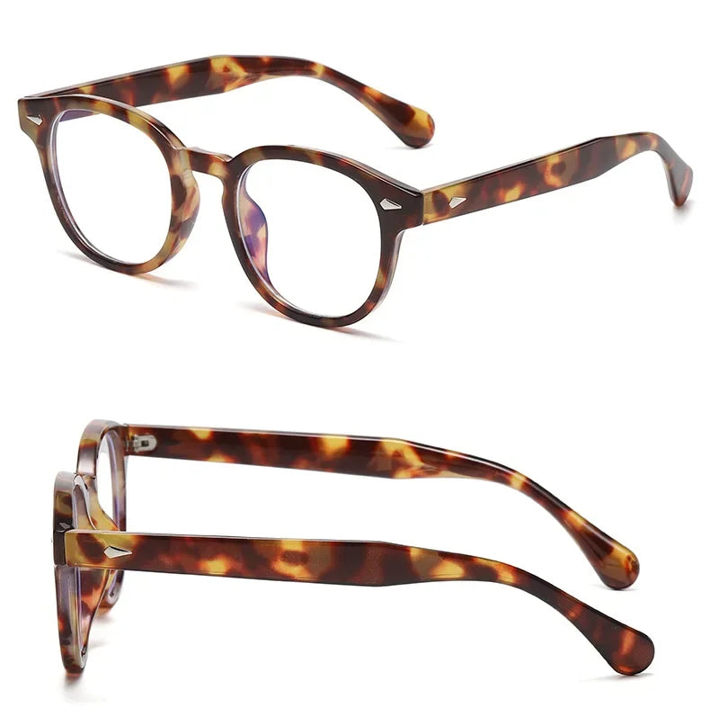 JNPCXI New Retro Round Sunglasses Women Yellow Fashion Rivets Decoration Shades UV400 Men Punk Sun Glasses