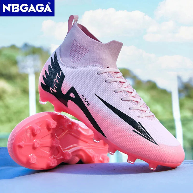 Chaussures de football unisexes tendance, crampons antidérapants, baskets d'entraînement légères, chaussures de football d'extérieur pour hommes
