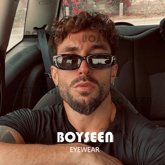 Hiphop Style Narrow Frame Black Sunglasses Men's Retro Effortless Orange Sunglasses UV400