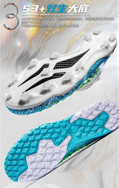 Men Professional Football Shoes Society Cleats Soccer Shoes Original Indoor Football Field Boots Grass Training TF/FG Sneaker