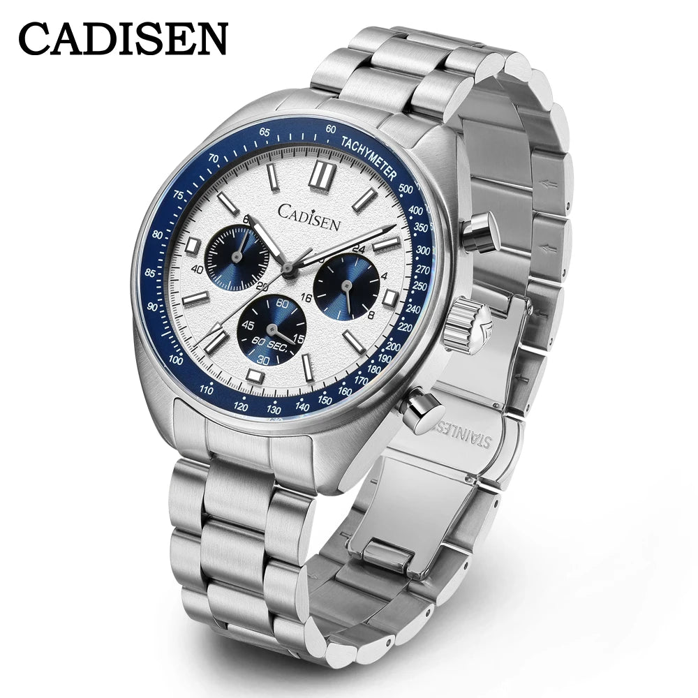 CADISEN Nové pánske hodinky Kremeňové business hodinky Japonsko VD53 Pánske hodinky Luxusné hodinky Pánske chronografové hodinky pre mužov