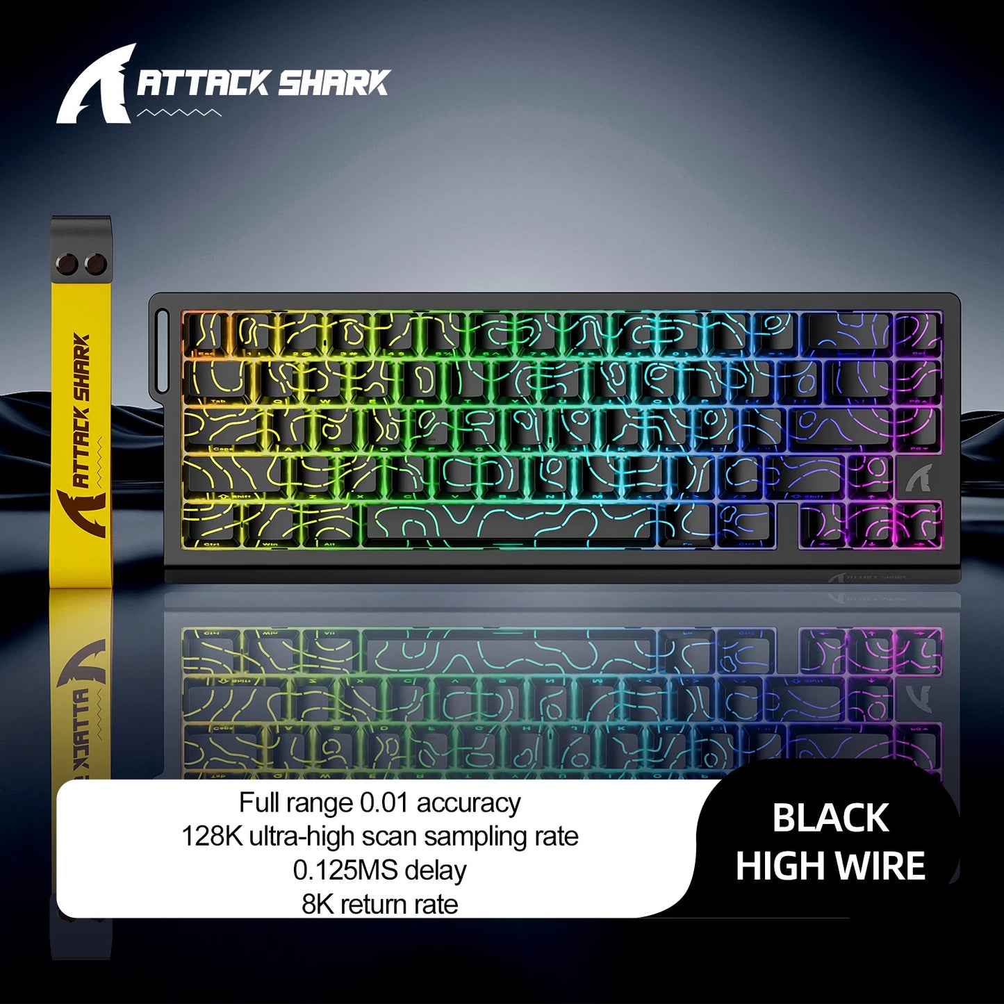 Magnetic Gaming Keyboard ATTACK SHARK X68HE X68PRO HE and FREEWOLF F68 Wired F68Pro Wireless for Pro Gaming 0.01mm Rapid Trigg