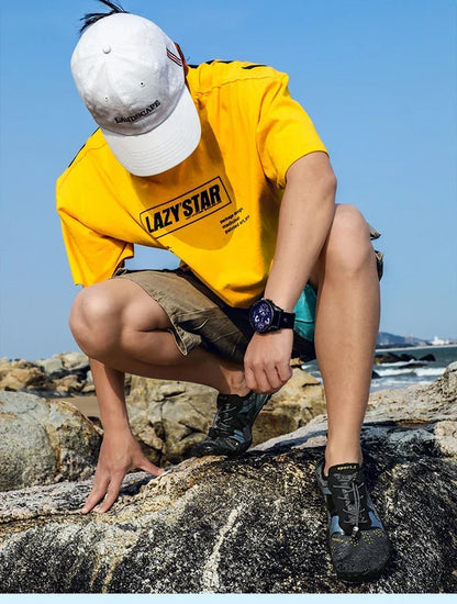 Pánské lehké osvěžující vodní boty, prodyšné dámské outdoorové boty do vody, protiskluzové, odolné proti opotřebení, sportovní turistické tenisky