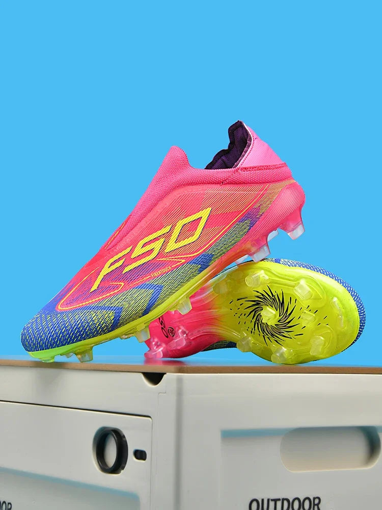 Chaussures de football professionnelles originales pour hommes, résistantes au gazon, chaussures de football décontractées de haute qualité pour hommes, chaussures de football pour entraînement rapide