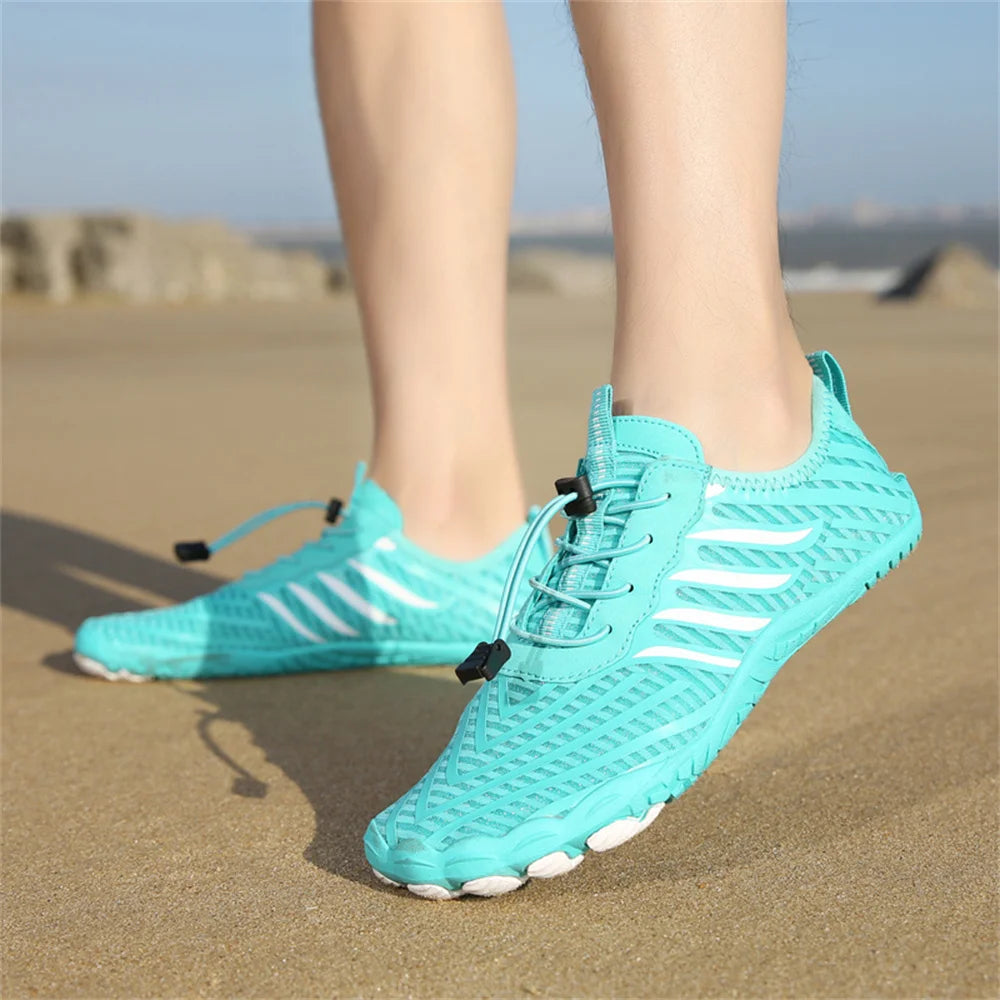 Unisex snabbtorkande vattenskor för män och kvinnor – färgglada strand-, sim-, surf- och havsskor – parskor – barfota- och Upstream-sneakers