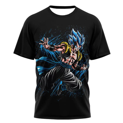 Letní tričko Dragon Ball – dětská trička s motivy anime postav, Goku Super Saiyan – trička pro chlapce, dětská trička s krátkým rukávem, Y2K