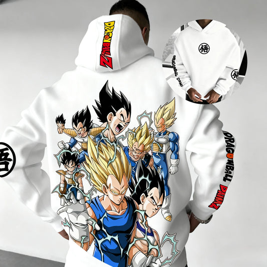 Dragon Ball Z Anime Hoodie Men Women Cotton Streetwear Casual Pullover Sweatshirt Cartoon Print Goku Vegeta Jacket Spring Autumn