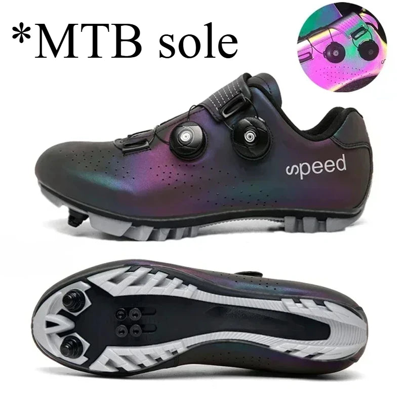 Pánské cyklistické boty vhodné pro horské sporty, se samozamykacími pedály, dámské MTB cyklistické boty, prodyšné cyklistické boty