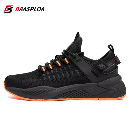 Baasploa – Pantofi de alergare pentru bărbați, de marcă, de designer, din plasă, casual, ușori, cu șireturi, pantofi noi de tenis pentru bărbați, destinați sporturilor în aer liber
