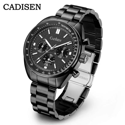 CADISEN Nové pánske hodinky Kremeňové business hodinky Japonsko VD53 Pánske hodinky Luxusné hodinky Pánske chronografové hodinky pre mužov