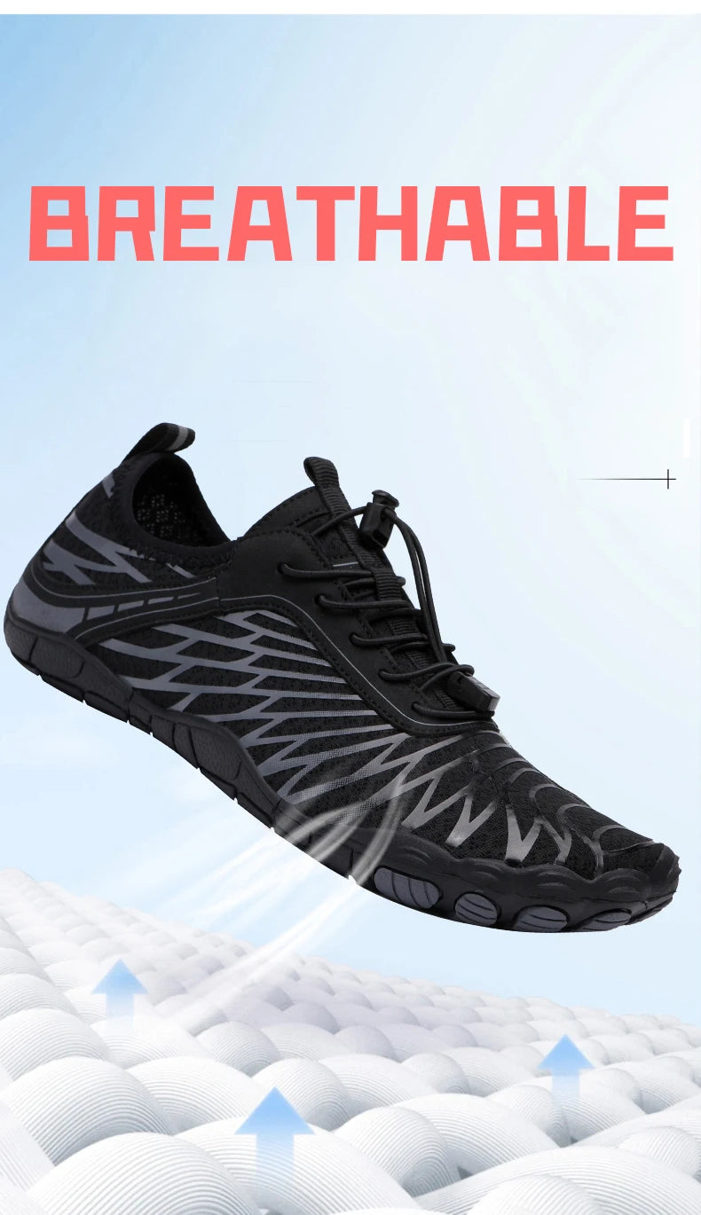 Men Water Shoes Women Beach Barefoot Aqua Shoes Quick Dry Swimming Wading Sports Sneakers Upstream Boating Fishing Surf Sneakers
