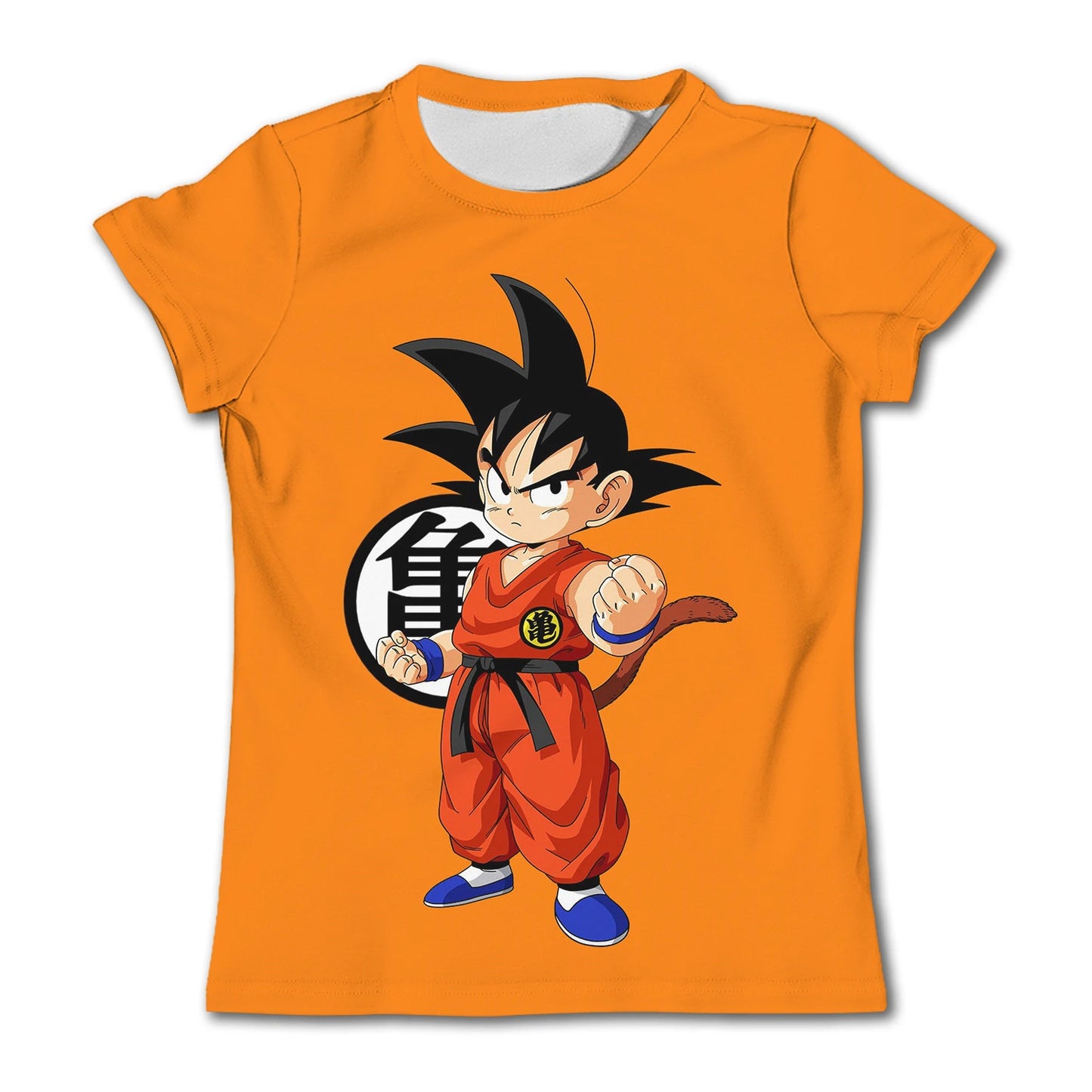 Dragon Ball Goku Cosplay T Shirts Super Saiyan Boys Kids Clothes Short Sleeve T-shirt White Black Orange Breathable Jersey