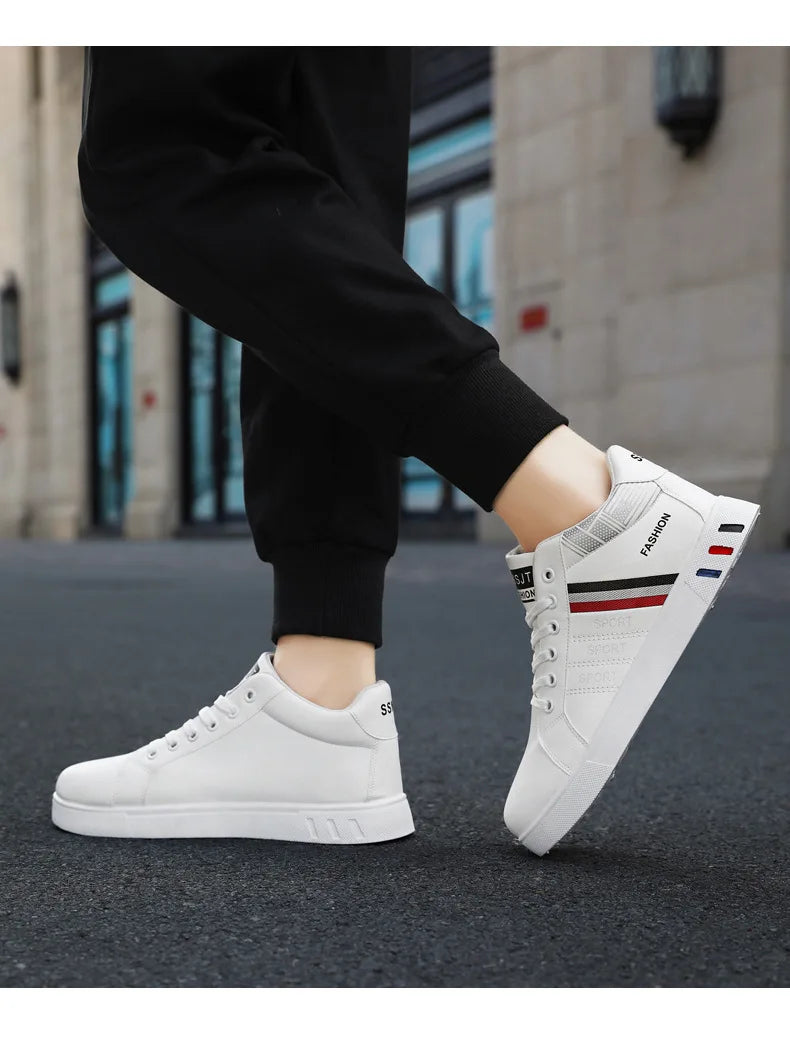 Skateboardsko til mænd 48 Casual høje sneakers til gåture Sportssko Åndbare hiphop-sko Gadesko Chaussure Homme