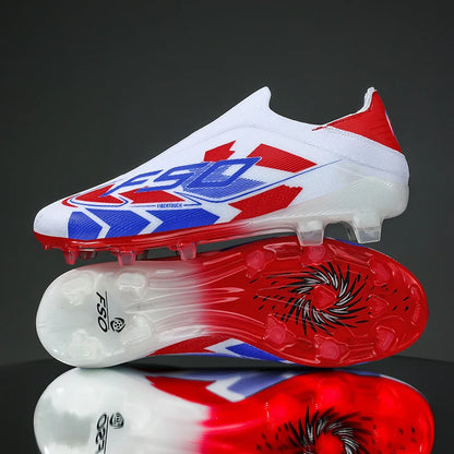 Nouvelles chaussures de football pour hommes, crampons de gazon très vendus, chaussures de football respirantes, chaussures de match de haute qualité, baskets antidérapantes pour garçons, légères pour l'extérieur